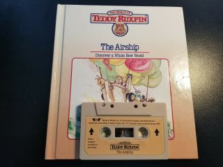 Vintage 1985 Teddy Ruxpin The Airship Book And Cassette Tape
