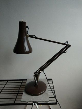 Vintage/retro Herbert Terry & Sons Anglepoise Lamp Model 90 Brown