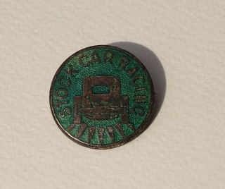 Vintage Stock Car Racing Enamel Pin Badge Car Racing Collectible By Parry