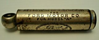 Vintage Ford Motor Co Model A Schrader Car Auto Tire Pressure Gauge