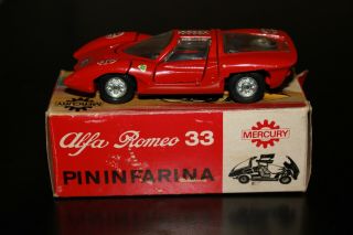 Vintage 1:43 Alfa Romeo 33 Pininfarina By Mercury Of Italy
