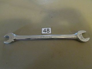 Vintage Jc Penney Small Ignition Double Open End Wrench 1/4 " X 5/16 " Sk Tool