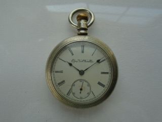 Antique Elgin 7 Jewel Grade 288 Size 18 Pocket Watch Runs Well