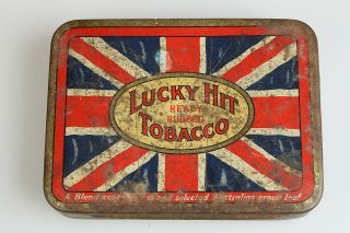 Lucky Hit Vintage Tobacco Tin 