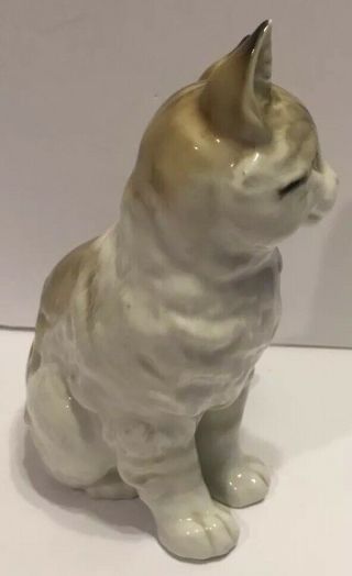 Vtg Hutschenreuther Selb Bayern Kunstabteilung Porcelain Cat Figurine Germany 3