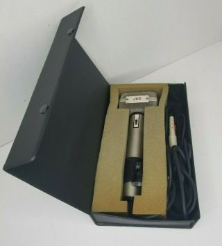 Vintage Jvc M - 201 Electret Condenser Stereo Microphone W/ Box