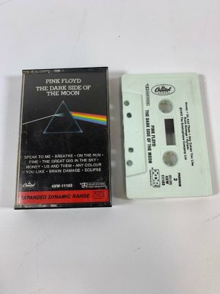 Pink Floyd Cassette Dark Side Of The Moon Vintage Capitol 1973 E1