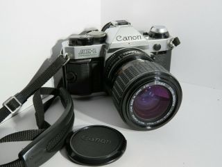 Vintage Camera Canon Ae - 1 With 70mm Lens