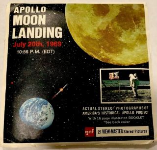 Vintage Apollo Moon Landing View - Master (1969) 3 - Reel Set Complete W/booklet