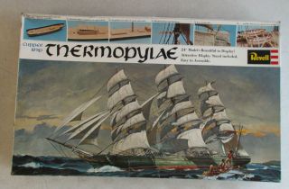 W/box Vintage Revell Thermopylae Clipper Ship Model