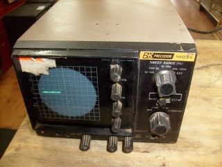 Vintage B&k Precision 1403a Oscilloscope.  Powers Up,  From Ham Radio Estate