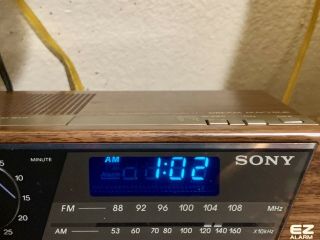 Vintage Sony Ez - 4 Dream Machine Digital Alarm Clock Am/fm Radio