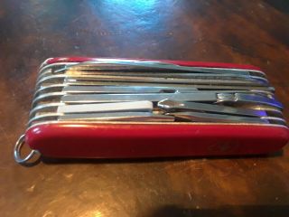 Victorinox Swiss Champ,  Pre 1992,  Red,  Vintage,  Between 1985 And 1992