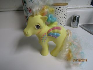 Vintage G1 My Little Pony Rainbow Curl Pegasus Ringlet Yellow