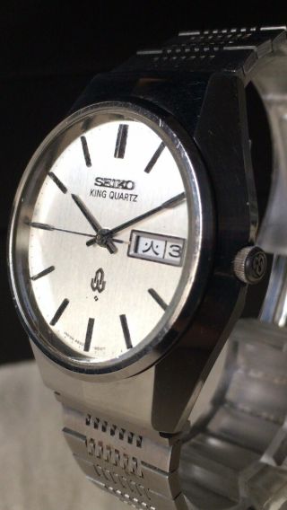 Vintage SEIKO Quartz Watch/ KING QUARTZ 4823 - 8010 SS 1975 For Repair 3