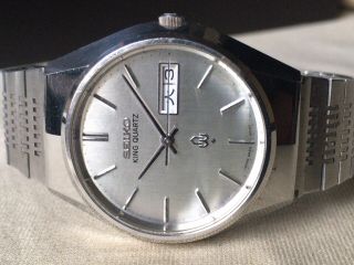 Vintage SEIKO Quartz Watch/ KING QUARTZ 4823 - 8010 SS 1975 For Repair 4