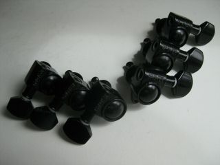 Vintage Grover Guitar Black Tuners Set For Project