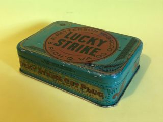 Vintage R.  A.  Patterson Tobacco Lucky Strike Pocket Tin,  Richmond,  VA 2