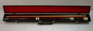Vintage Pool Cue With Personalized Case