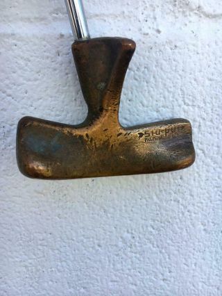 Brass Putter Vintage Collectible.  Strangelooking.  Head View All Pics