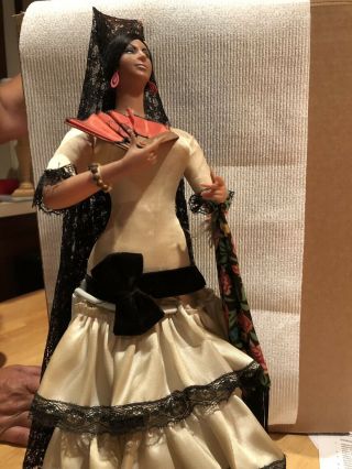 Vintage Spanish Flamenco Dancer 18 " Doll