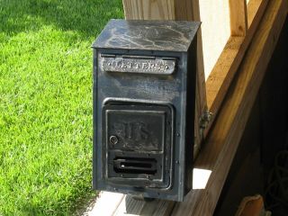 Vintage Corbin Wall Mounted Mail Box With Letters Slot