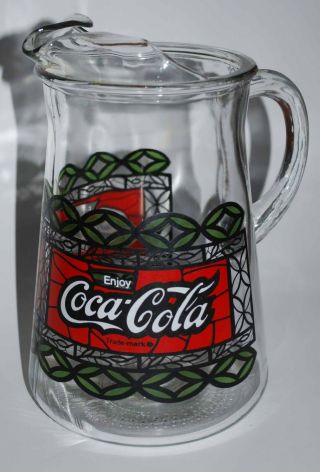 1970s Vintage Coca Cola Pitcher Glass