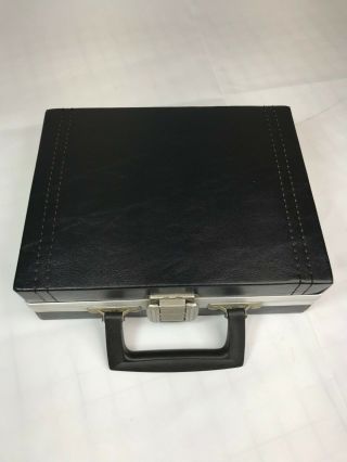 Vintage Savoy 16 Cassette Carry Case Black Faux Leather " Perfect Size For Car "