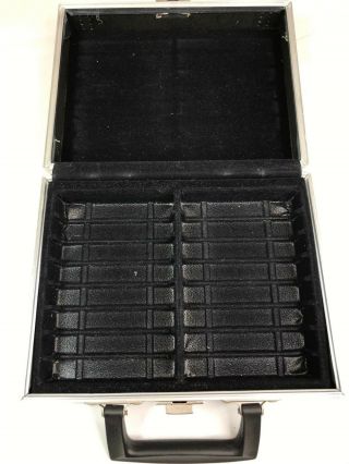 Vintage Savoy 16 Cassette Carry Case Black Faux Leather 