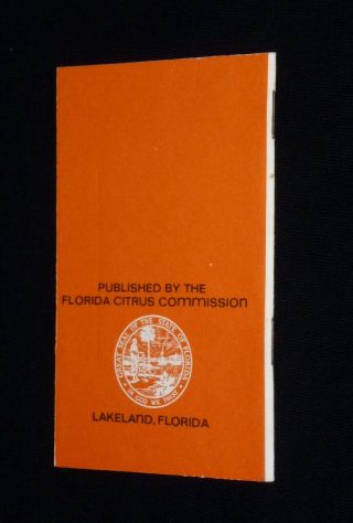 Vintage 1960 ' s Florida Orange Juice Break Directory - FL Citrus Commission 2