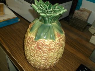 Vintage Mccoy Pottery Pineapple Cookie Jar 11” Inches Tall 1955 - 1957