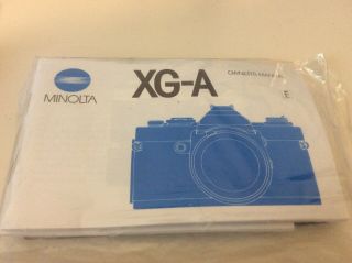 Vintage Minolta XG - A 35mm Flim Camera With 2 Lenses 118x Flash & Mohawk Bag 5