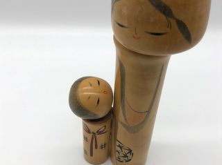 7.  8 inch Japanese vintage sosaku wooden kokeshi doll by 
