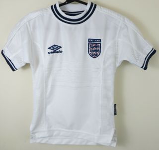 England Football Shirt 1999 - 01 Soccer Jersey Retro Vtg 90s Boys Kids 6 - 7 5 6 7
