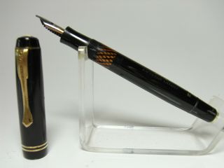 Vintage 40´s German Osmia 62 Pistonfiller Fountain Pen Flexy M Nib
