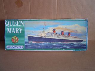 Vintage Modelcraft Queen Mary Model Kit 600 - 001 1/568 Scale