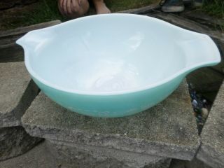Vintage Pyrex Glass Cinderella Amish Butterprint 444 Handles 4 Qt Mixing Bowl
