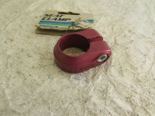 Tioga Red Seat Clamp Bmx Racing Freestyle Cruiser Vintage Nos