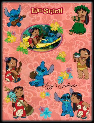 Vintage Hallmark Disney Lilo Stitch Cartoon Hawaiian Fun Kids Stickers