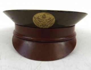 Vintage Wwii U.  S.  Army Military Cap Hat Flip Top Powder Compact Sifter