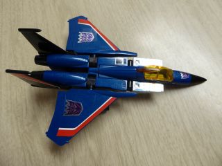 1983 Decepticons Transformers G1 Vintage Takara Hasbro Blue Jet Incomplete