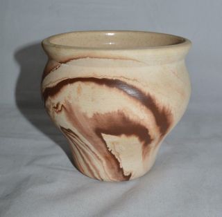 Vintage Nemadji Pottery Vase American Indian Stamped Marked 2