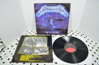 Vintage Metallica Ride The Lightning Elektra Masterdisk Heavy Metal Lp