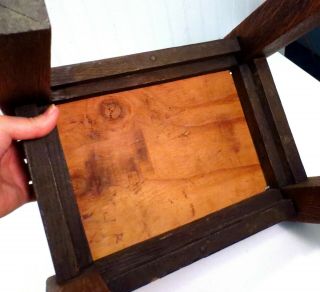 Antique Vintage Arts & Crafts Mission Oak Footstool Small Stool Finish 8
