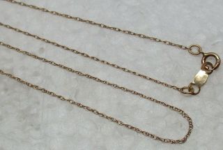 Vintage Solid 10k Yellow Gold 19 - 1/4 " Designer Necklace -,  L@@k