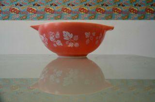 Vintage Pyrex Jaj Coral Red Gooseberry Cinderella Bowl 443