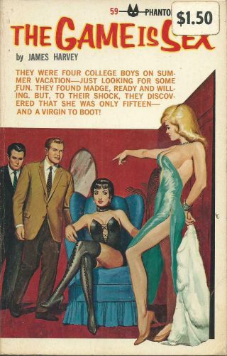 Game Is Sex James Harvey Phantom Sleaze Vintage Paperback 1966 Fetish Leather