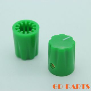Davies 1900h Style Green Knob For Stomp Box Vintage Guitar Amp Effect Pedal 10pc