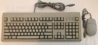 Vintage Apple Design Keyboard Model M2980 W Desktop Bus Mouse Ii Model M2706
