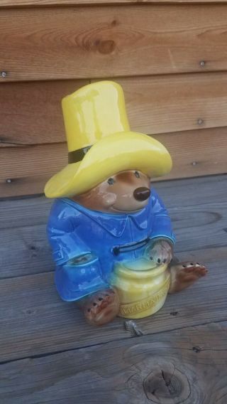 Paddington Bear Vintage Cookie Jar Eden Toys Inc 1978 Schmid